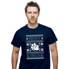 Load image into Gallery viewer, Shirts T-Shirts, Unisex / Small / Navy Merry Xmash
