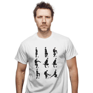Shirts T-Shirts, Unisex / Small / White Silly Walk