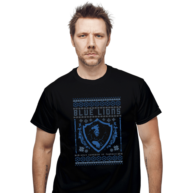 Shirts T-Shirts, Unisex / Small / Black Blue Lions