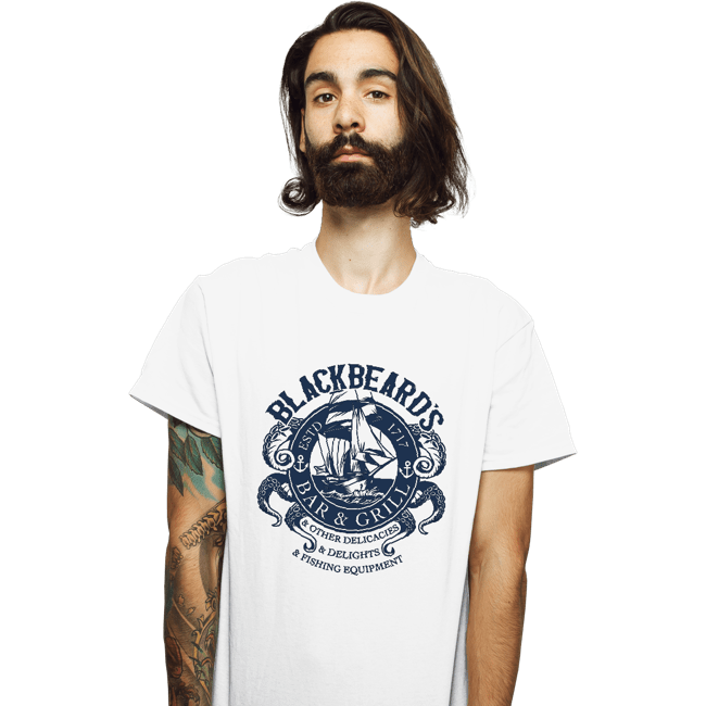 Daily_Deal_Shirts T-Shirts, Unisex / Small / White Blackbeard's Bar And Grill
