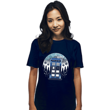 Load image into Gallery viewer, Secret_Shirts T-Shirts, Unisex / Small / Navy Time And Space And Snow
