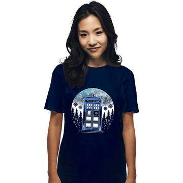 Secret_Shirts T-Shirts, Unisex / Small / Navy Time And Space And Snow