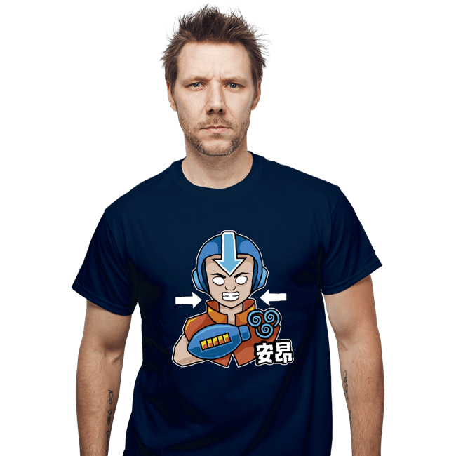 Shirts T-Shirts, Unisex / Small / Navy Aang Man