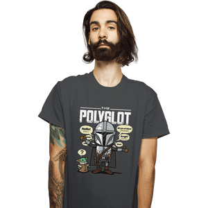 Shirts T-Shirts, Unisex / Small / Charcoal The Polyglot