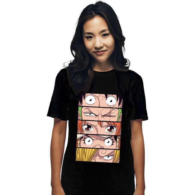 Daily_Deal_Shirts T-Shirts, Unisex / Small / Black Straw Hat Eyes