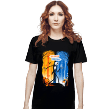 Load image into Gallery viewer, Daily_Deal_Shirts T-Shirts, Unisex / Small / Black Two Worlds!

