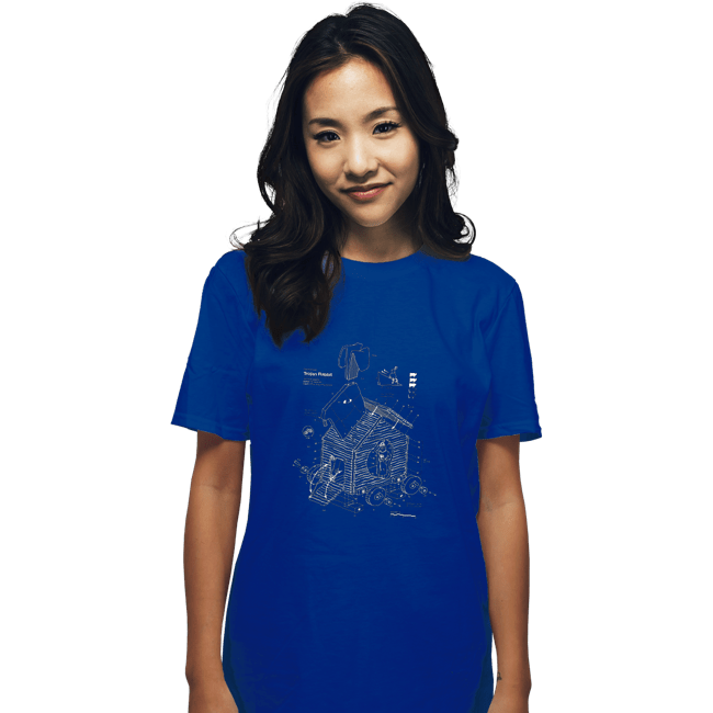 Shirts T-Shirts, Unisex / Small / Royal Blue Trojan Rabbit