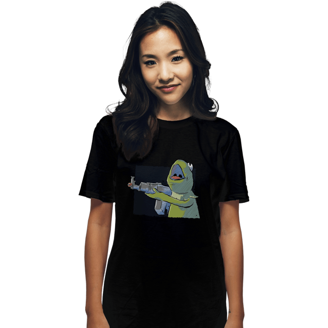 Shirts T-Shirts, Unisex / Small / Black Frog Gun