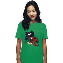 Load image into Gallery viewer, Secret_Shirts T-Shirts, Unisex / Small / Irish Green Knuckles Vs Sonic
