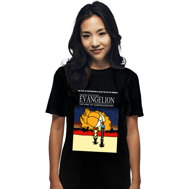 Daily_Deal_Shirts T-Shirts, Unisex / Small / Black End Of Neon Genesis Garfieldgelion