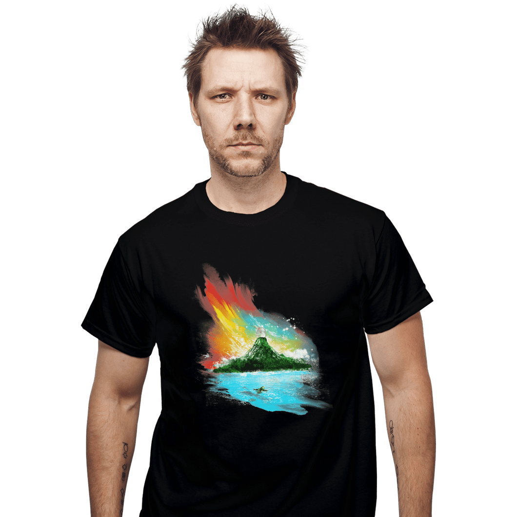 Shirts T-Shirts, Unisex / Small / Black Sunset On Koholint