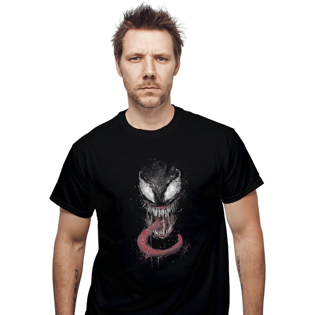 Shirts T-Shirts, Unisex / Small / Black Venom Splatter