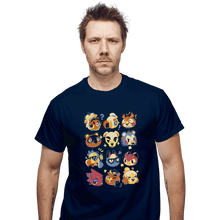 Load image into Gallery viewer, Shirts T-Shirts, Unisex / Small / Navy Island Faces
