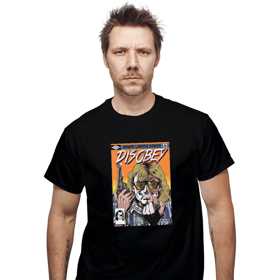 Shirts T-Shirts, Unisex / Small / Black Disobey