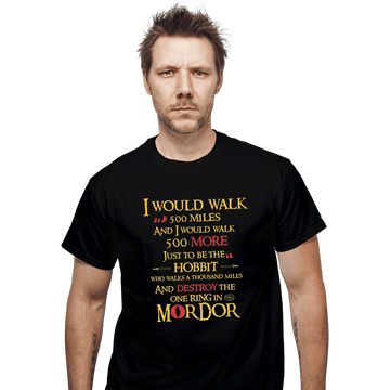 Shirts T-Shirts, Unisex / Small / Black 500 Miles