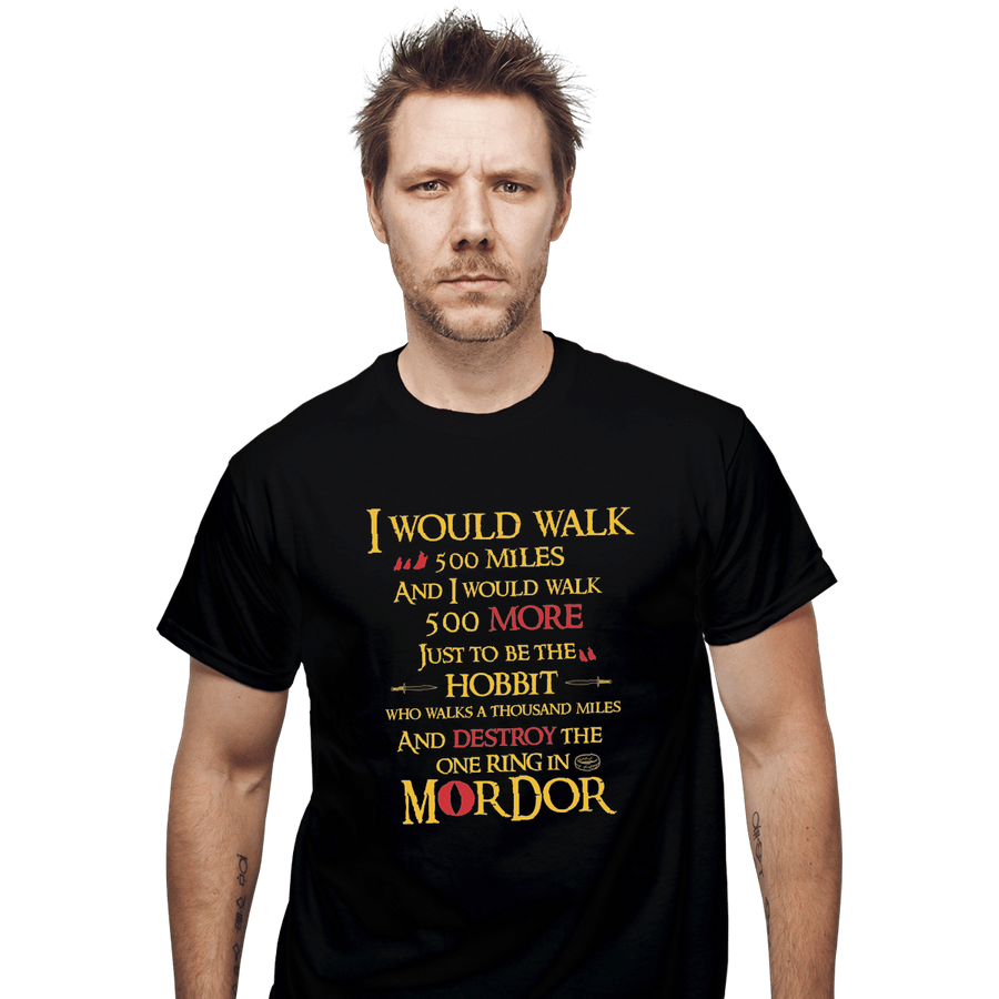 Shirts T-Shirts, Unisex / Small / Black 500 Miles