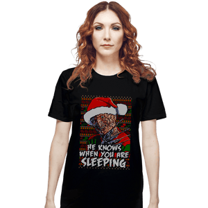 Secret_Shirts T-Shirts, Unisex / Small / Black Sleeping Sweater