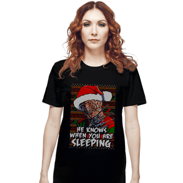 Secret_Shirts T-Shirts, Unisex / Small / Black Sleeping Sweater