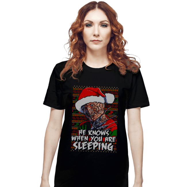 Secret_Shirts T-Shirts, Unisex / Small / Black Sleeping Sweater