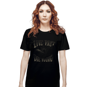 Shirts T-Shirts, Unisex / Small / Black Live Fast Die Young