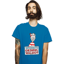 Load image into Gallery viewer, Secret_Shirts T-Shirts, Unisex / Small / Sapphire Wheres Grindelwaldo
