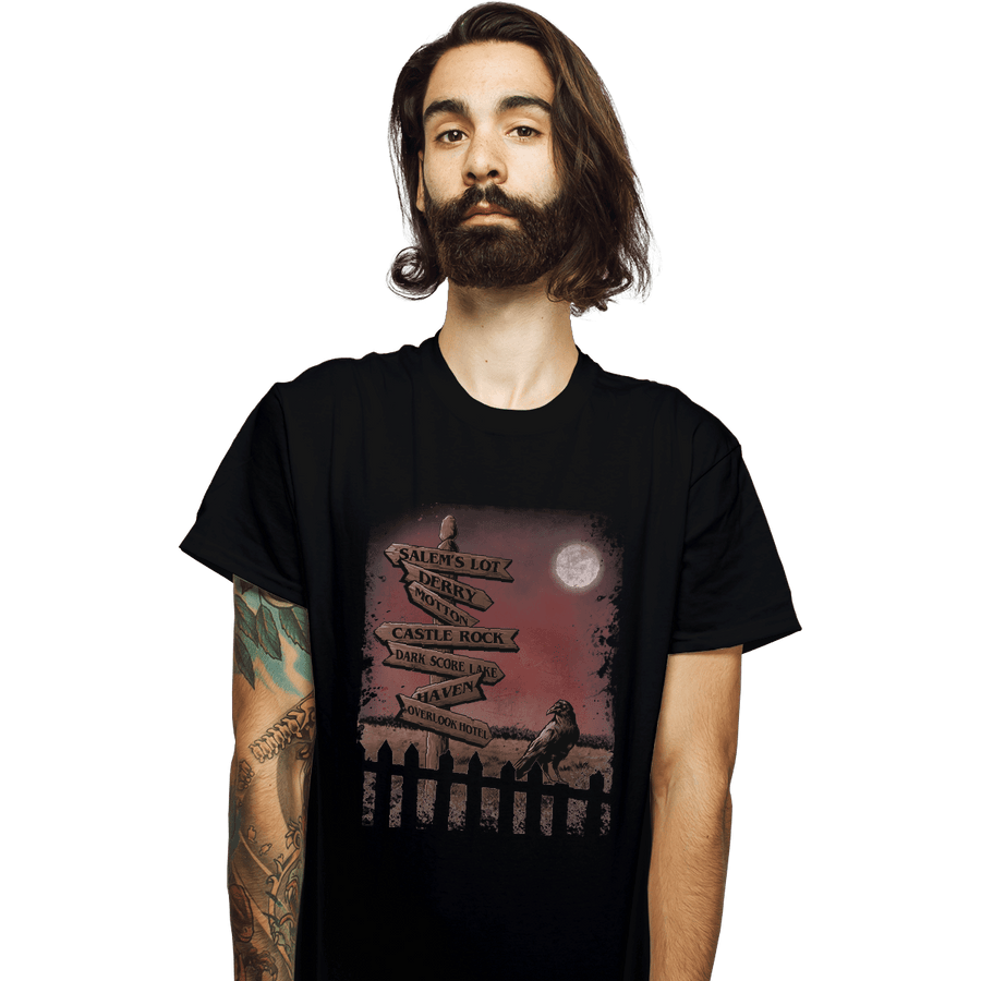 Shirts T-Shirts, Unisex / Small / Black Horror Crossroads