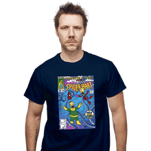 Load image into Gallery viewer, Daily_Deal_Shirts T-Shirts, Unisex / Small / Navy Spider-Bart VS D&#39;ohc Ock
