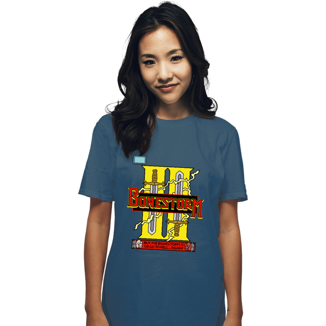 Daily_Deal_Shirts T-Shirts, Unisex / Small / Indigo Blue Bonestorm II