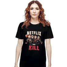 Load image into Gallery viewer, Shirts T-Shirts, Unisex / Small / Black Netflix And Kill
