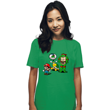 Secret_Shirts T-Shirts, Unisex / Small / Irish Green Turtle Big Bro