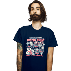 Daily_Deal_Shirts T-Shirts, Unisex / Small / Navy Frozen Heads