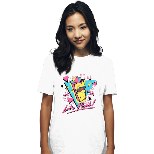 Daily_Deal_Shirts T-Shirts, Unisex / Small / White Let's Plank!