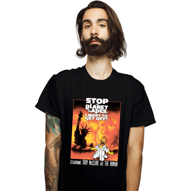 Secret_Shirts T-Shirts, Unisex / Small / Black Stop The Planet Of The Apes!