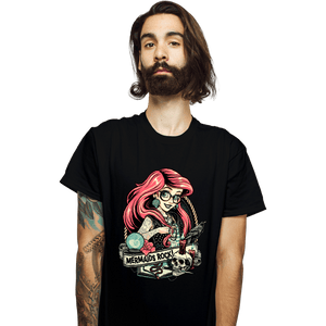 Daily_Deal_Shirts T-Shirts, Unisex / Small / Black Rocker Ariel