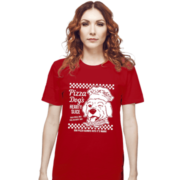 Daily_Deal_Shirts T-Shirts, Unisex / Small / Red Pizza Dog
