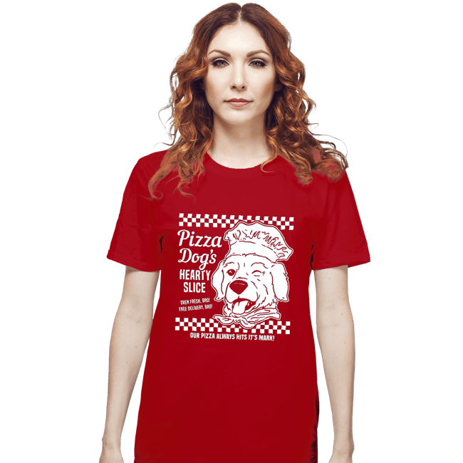 Daily_Deal_Shirts T-Shirts, Unisex / Small / Red Pizza Dog