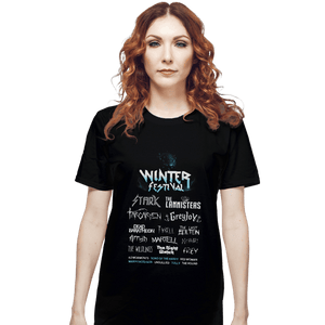 Shirts T-Shirts, Unisex / Small / Black Winter Festival