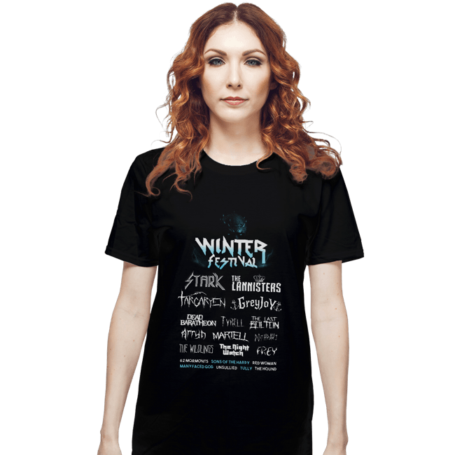 Shirts T-Shirts, Unisex / Small / Black Winter Festival