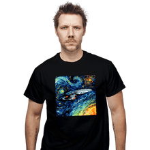 Load image into Gallery viewer, Last_Chance_Shirts T-Shirts, Unisex / Small / Black Van Gogh Never Boldly Went
