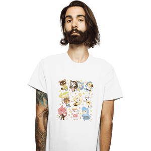 Shirts T-Shirts, Unisex / Small / White Cute Bunch