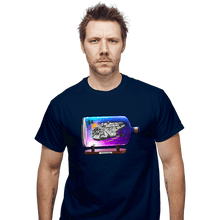 Load image into Gallery viewer, Daily_Deal_Shirts T-Shirts, Unisex / Small / Navy Spaceship In A Bottle
