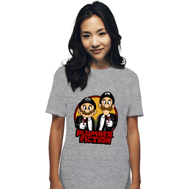Secret_Shirts T-Shirts, Unisex / Small / Sports Grey Plumber Fiction
