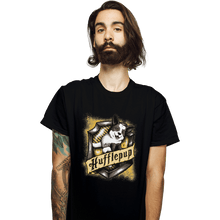 Load image into Gallery viewer, Shirts T-Shirts, Unisex / Small / Black Hairy Pupper House Hufflepup
