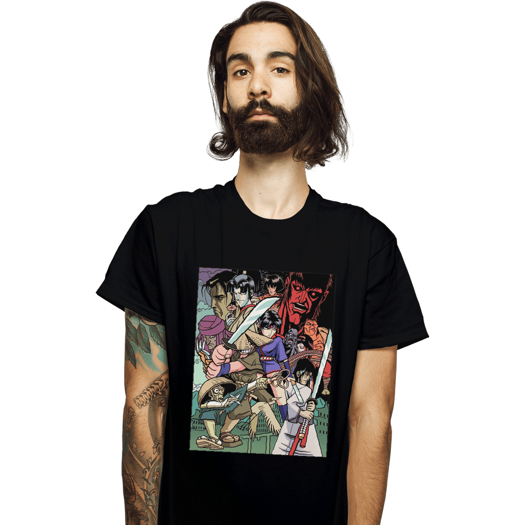 Shirts T-Shirts, Unisex / Small / Black Ninja Scroll