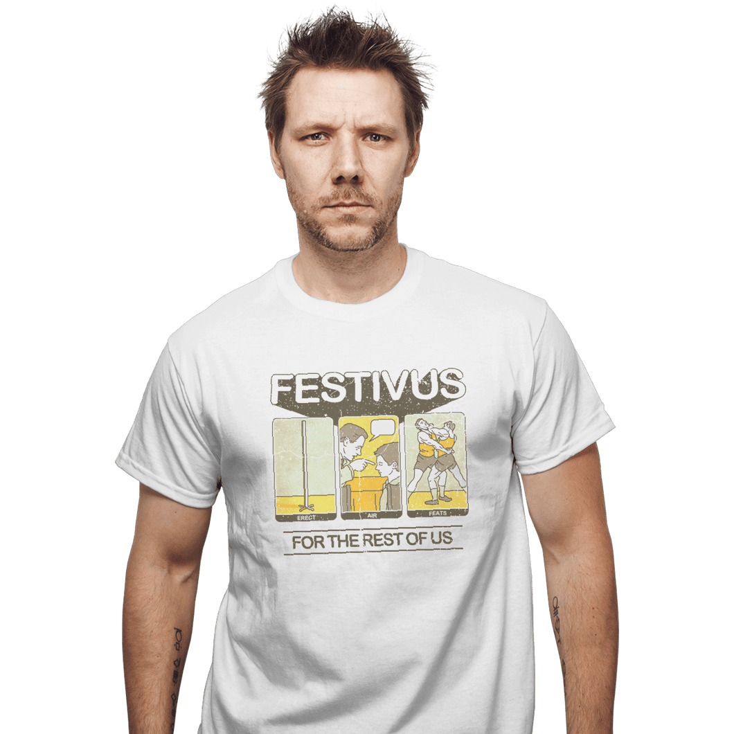 Shirts T-Shirts, Unisex / Small / White Festivus