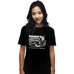 Shirts T-Shirts, Unisex / Small / Black Monk Cleaning Service