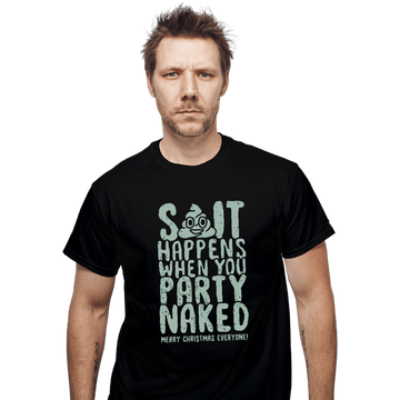 Shirts T-Shirts, Unisex / Small / Black Shit Happens