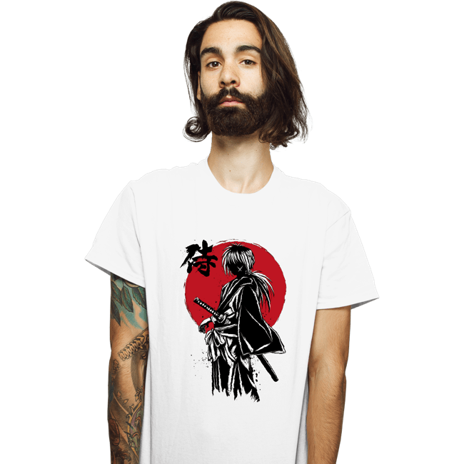 Daily_Deal_Shirts T-Shirts, Unisex / Small / White Kenshin Sumi-e
