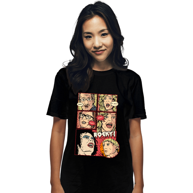 Daily_Deal_Shirts T-Shirts, Unisex / Small / Black Janet, Dr. Scott, Janet, Brad, Rocky!