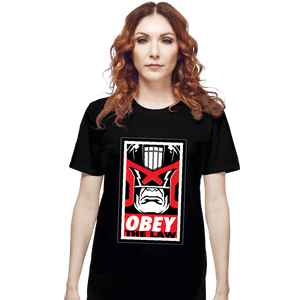 Daily_Deal_Shirts T-Shirts, Unisex / Small / Black Obey The Law